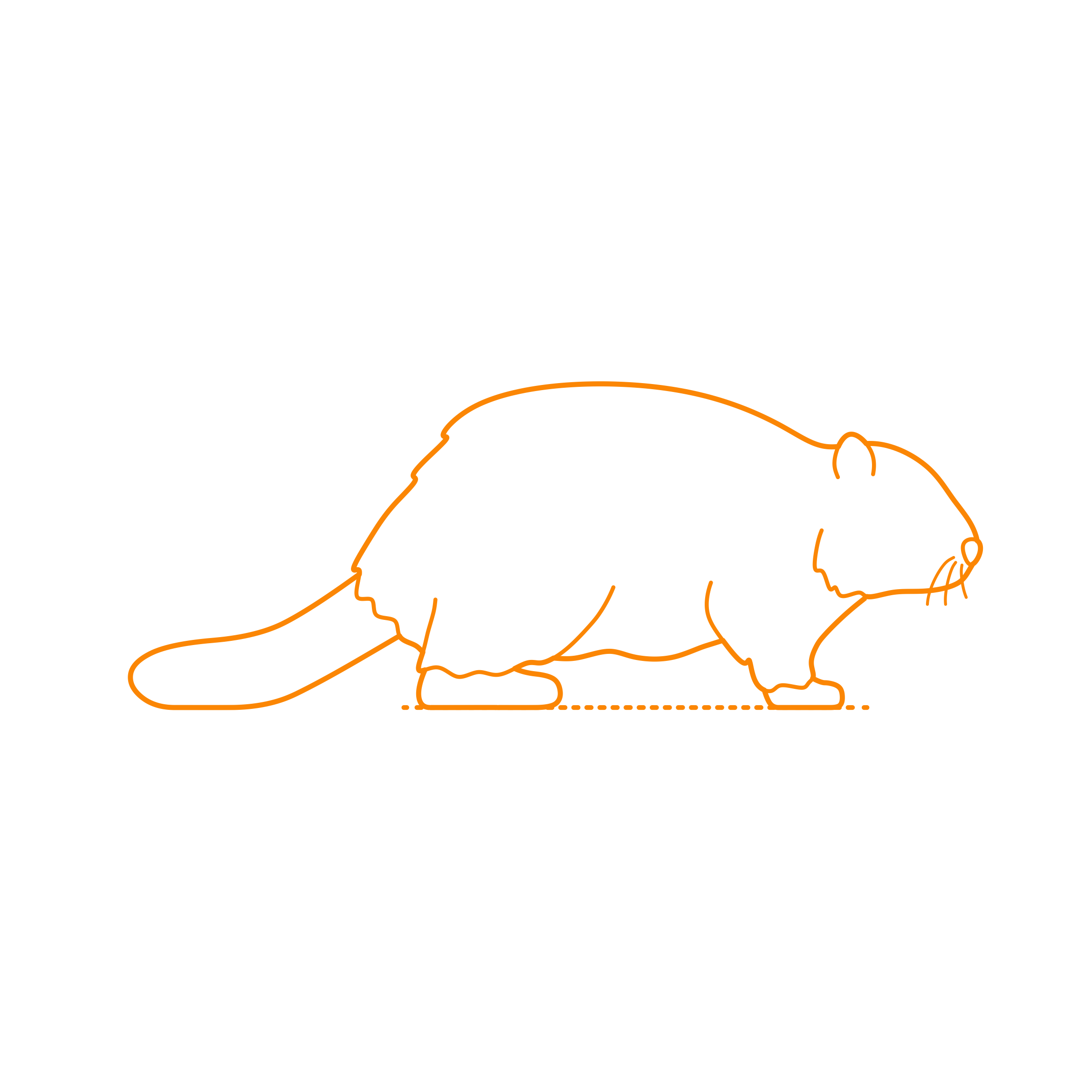 Animals Rodents North American Beaver Laser Cut Svg File Free Vectors